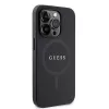 Capa GUESS Saffiano PU MagSafe para iPhone 15 Pro preta