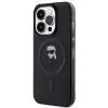 Capa rígida Karl Lagerfeld Ikonik MagSafe para iPhone 14 Pro 6,1 polegadas preta
