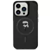 Capa rígida Karl Lagerfeld Ikonik MagSafe para iPhone 14 Pro 6,1 polegadas preta