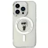 Capa Karl Lagerfeld MagSafe IML Ikonik para iPhone 15 Pro transparente