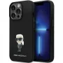 Capa de silicone Karl Lagerfeld KLHCP14XSMHKNPK Ikonik Metal Pin para Apple iPhone 14 Pro Max 6,7 preta