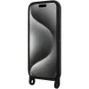 Capa rígida Karl Lagerfeld KLHCP15SSCBSKNK iPhone 15 / 14 / 13 6.1 preta Crossbody Silicone Ikonik