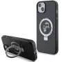Capa rígida Karl Lagerfeld KLHMP15SHMRSKCK iPhone 15 / 14 / 13 6.1 preta com anel de suporte Karl & Choupette MagSafe