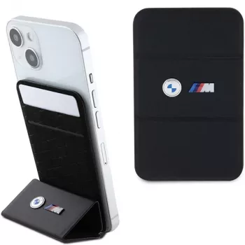 BMW M Edition Carteira MagSafe com ranhura para cartões e suporte preto