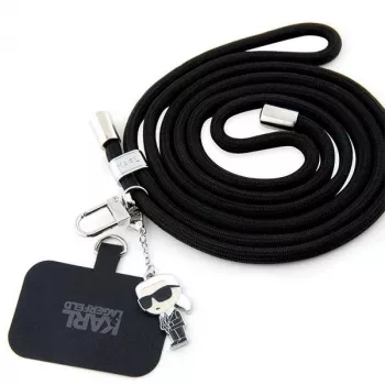 Karl Lagerfeld Cordão universal para telemóvel CBDY (preto)