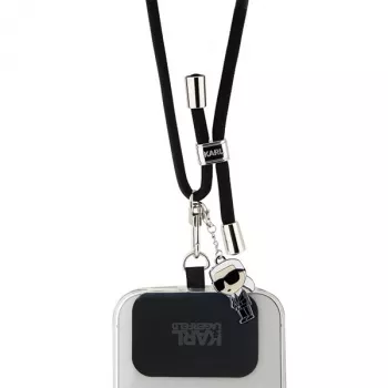 Karl Lagerfeld Cordão universal para telemóvel CBDY (preto)