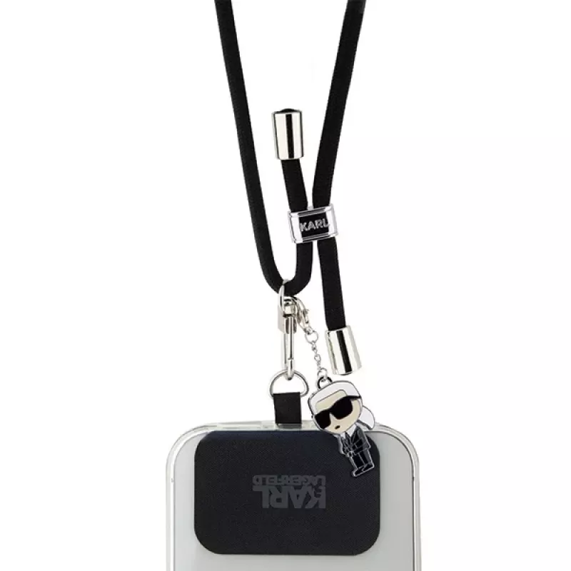 Karl Lagerfeld Cordão universal para telemóvel CBDY (preto)