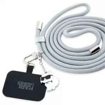 Karl Lagerfeld Cordão universal para telemóvel CBDY (cinzento)