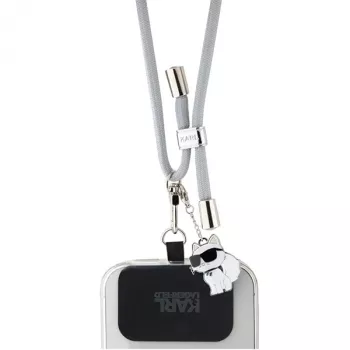 Karl Lagerfeld Cordão universal para telemóvel CBDY (cinzento)