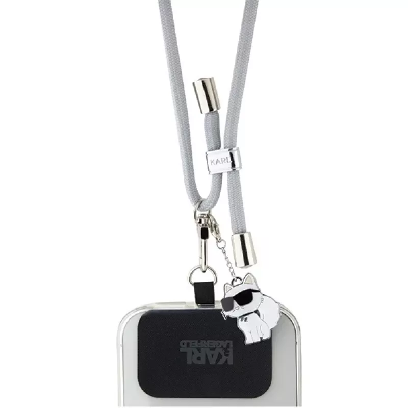 Karl Lagerfeld Cordão universal para telemóvel CBDY (cinzento)