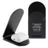Karl Lagerfeld Carregador sem fios 2 em 1 dobrável KLDCRFALCHNK 15W preto Choupette MagSafe