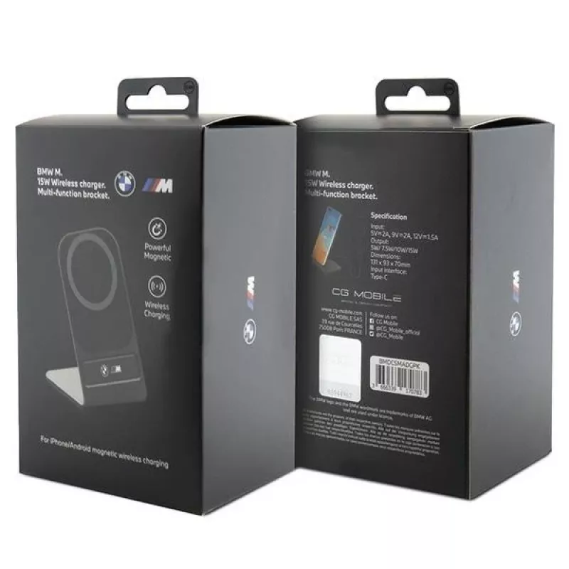 BMW M Edition Base de carregamento sem fios MagSafe 15W preta