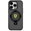 Ferrari FEHMP15MUSCAK Capa rígida transparente fumada com anel de suporte para iPhone 15 Plus / 14 Plus 6,7