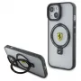 Ferrari FEHMP15MUSCAH Capa rígida transparente com anel de suporte para iPhone 15 Plus / 14 Plus 6,7