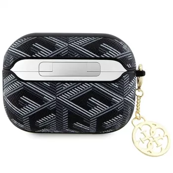 Guess GUAP2PGCE4CK Capa preta GCube Charm para AirPods Pro 2 (2022/2023)