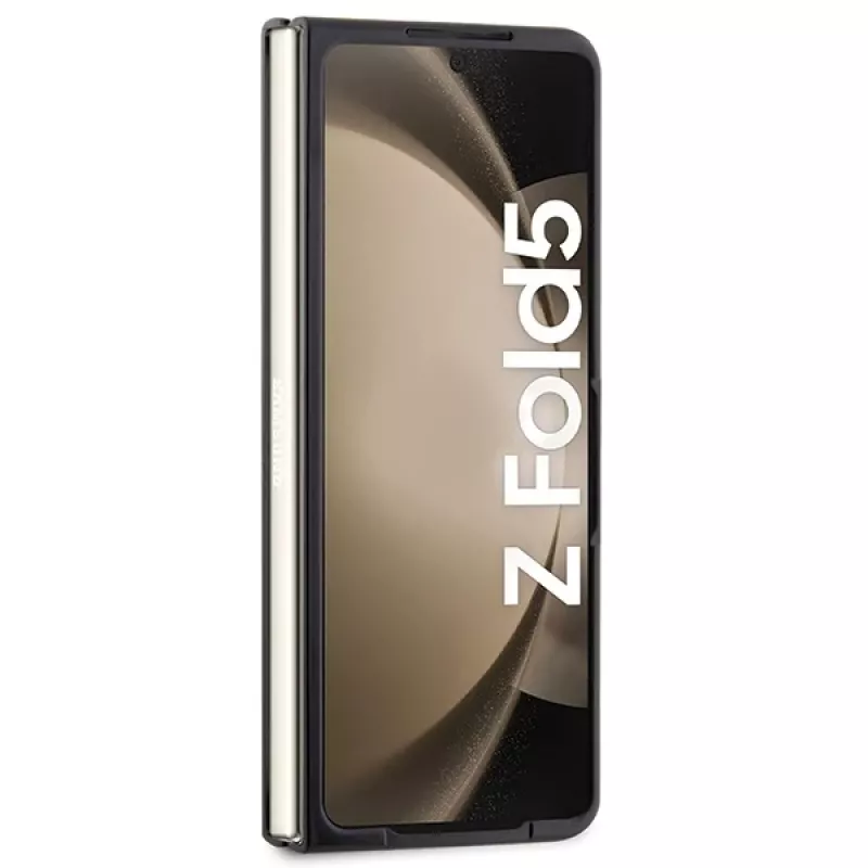 Mercedes-Benz MEHCZFD5ARMBK Capa rígida Urban em pele para Samsung Galaxy Z Fold5 - preta