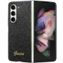 Guess Capa rígida Glitter Script F946 para Samsung Galaxy Z Fold5, preta