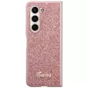 Guess GUHCZFD5HGGSHP Capa rígida F946 Glitter Script para Samsung Galaxy Z Fold5 - rosa