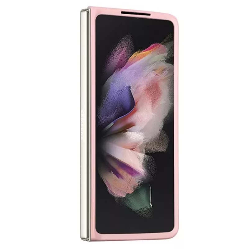 Guess GUHCZFD5HGGSHP Capa rígida F946 Glitter Script para Samsung Galaxy Z Fold5 - rosa
