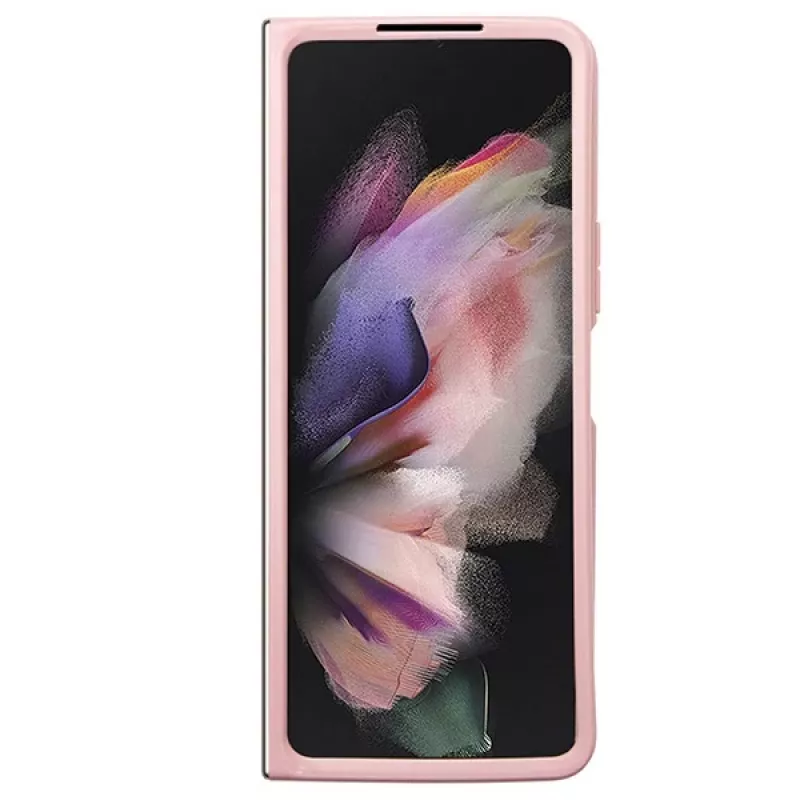 Guess GUHCZFD5HGGSHP Capa rígida F946 Glitter Script para Samsung Galaxy Z Fold5 - rosa
