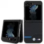BMW M Collection Cobertura traseira em pele e carbono para Samsung Galaxy Z Flip5 - preta