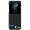 BMW M Collection Cobertura traseira em pele e carbono para Samsung Galaxy Z Flip5 - preta
