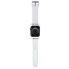 Karl Lagerfeld Bracelete de silicone 3D com cabeças Karl & Choupette NFT para Apple Watch 42/44/45/49mm branca