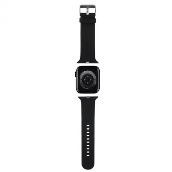 Karl Lagerfeld Bracelete de silicone 3D com cabeça Choupette para Apple Watch 42/44/45/49mm preta