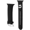 Karl Lagerfeld Bracelete de silicone 3D com cabeça Choupette para Apple Watch 42/44/45/49mm preta
