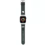 Hello Kitty HKAWMPGKHK Bracelete de silicone preta para Apple Watch 38/40/41mm