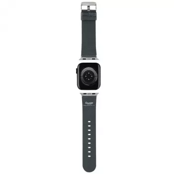 Hello Kitty HKAWMPGKHK Bracelete de silicone preta para Apple Watch 38/40/41mm