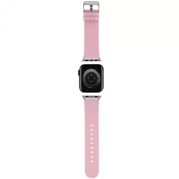 Hello Kitty HKAWMPGKHP Bracelete de silicone rosa para Apple Watch 38/40/41mm