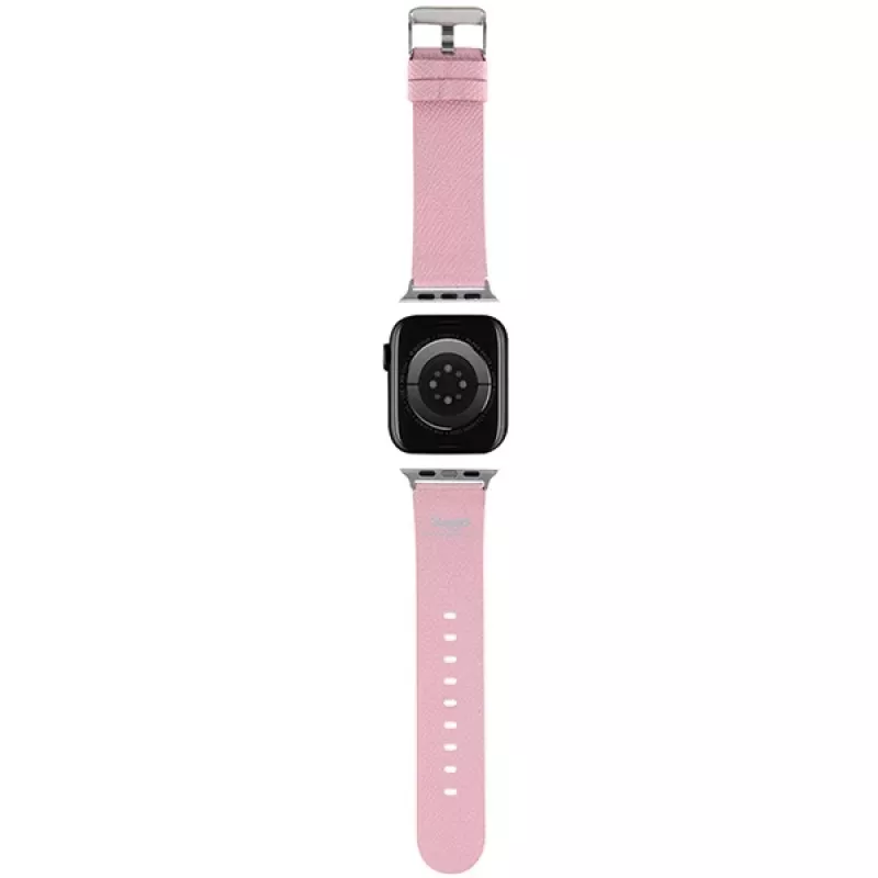 Hello Kitty HKAWMPGKHP Bracelete de silicone rosa para Apple Watch 38/40/41mm