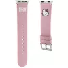 Hello Kitty HKAWMPGKHP Bracelete de silicone rosa para Apple Watch 38/40/41mm