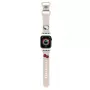 Hello Kitty HKAWMSCHBLE Bracelete em silicone para Apple Watch 38/40/41mm - bege