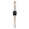Hello Kitty HKAWMSCHBLE Bracelete em silicone para Apple Watch 38/40/41mm - bege
