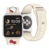 Hello Kitty HKAWMSCHBLE Bracelete em silicone para Apple Watch 38/40/41mm - bege