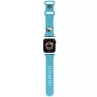 Hello Kitty HKAWMSCHBLB Bracelete para Apple Watch 38/40/41mm azul em silicone com Kitty Head
