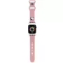 Hello Kitty HKAWMSCHBLP Bracelete em silicone para Apple Watch 38/40/41mm rosa