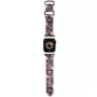 Hello Kitty HKAWMSDGPTP Bracelete em silicone para Apple Watch 38/40/41mm rosa Graffiti Tags