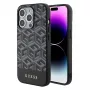 Guess GUHMP15XHGCFSEK Capa rígida preta GCube Stripes MagSafe para iPhone 15 Pro Max 6,7