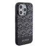 Guess GUHMP15XHGCFSEK Capa rígida preta GCube Stripes MagSafe para iPhone 15 Pro Max 6,7