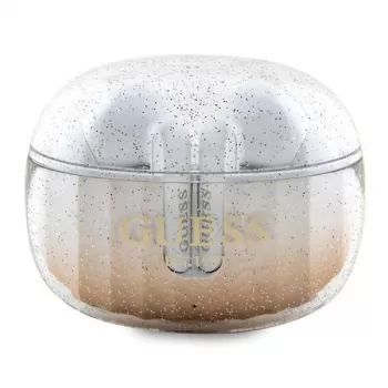 Guess Auscultadores Bluetooth TWS Glitter Gradient com estojo de carregamento (dourado)