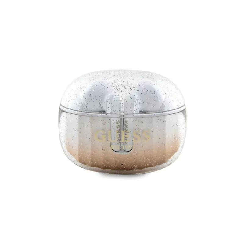 Guess Auscultadores Bluetooth TWS Glitter Gradient com estojo de carregamento (dourado)