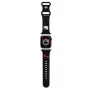 Hello Kitty HKAWMSCHBLK Bracelete em silicone para Apple Watch 38/40/41mm preta