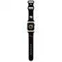 Hello Kitty HKAWLSCHBLK Bracelete em silicone para Apple Watch 42/44/45/49mm preta