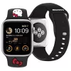 Hello Kitty HKAWLSCHBLK Bracelete em silicone para Apple Watch 42/44/45/49mm preta
