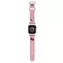Hello Kitty HKAWLSCHBLP Bracelete em silicone para Apple Watch 42/44/45/49mm rosa