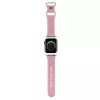 Hello Kitty HKAWLSCHBLP Bracelete em silicone para Apple Watch 42/44/45/49mm rosa