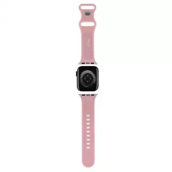 Hello Kitty HKAWLSCHBLP Bracelete em silicone para Apple Watch 42/44/45/49mm rosa